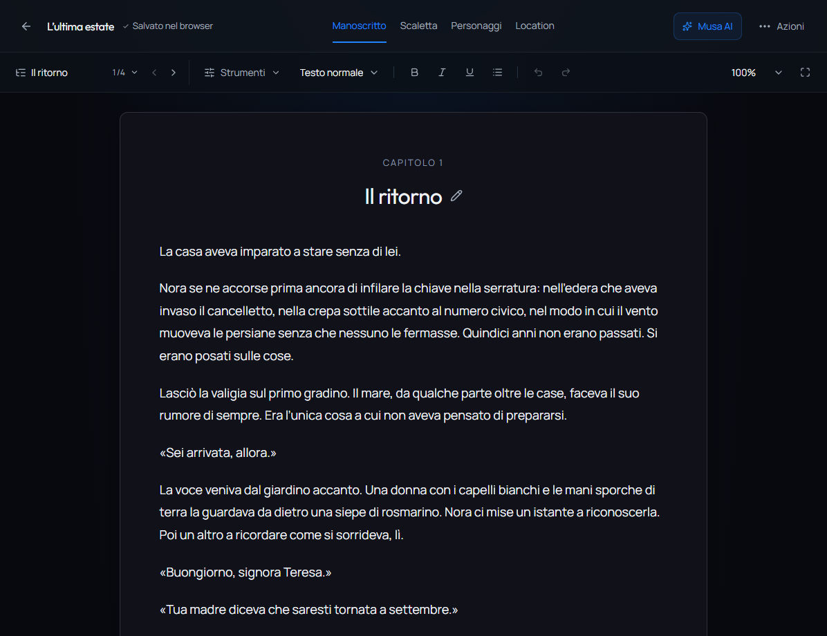L’editor di romanzi, con capitoli e strumenti di scrittura